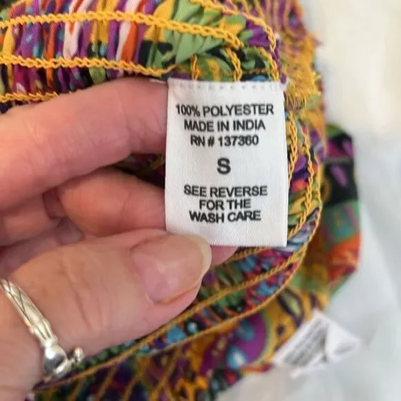 NWT Live 4 truth szS Colorful Leaf Print Two-Piece shorts with tube top set - Picture 9 of 17